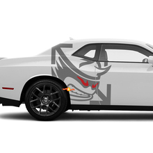 Two colors SRT Scat Pack Red Eyes Side Decals Stickers For Dodge Challenger or Charger 3
