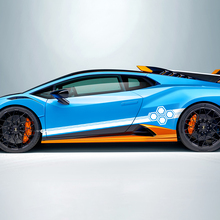 Hexagon Stripes Side Vinyl Decal Sticker Graphics for Lamborghini STO 2