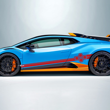 Hexagon Stripes Side Vinyl Decal Sticker Graphics for Lamborghini STO 3