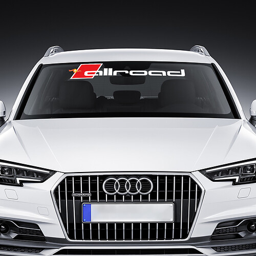 Vinyl Decals Graphic Stickers windshield Audi Allroad Banner Racing
