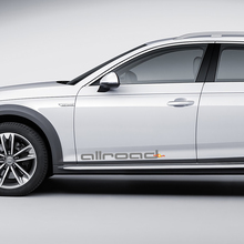 Pair Audi Allroad Decal Logo Doors Quattro Stickers Decals
 2