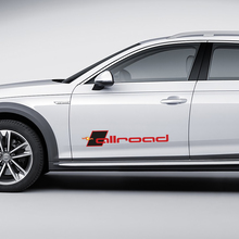 Pair Audi Allroad Decal Side Doors Stickers Decals
 2