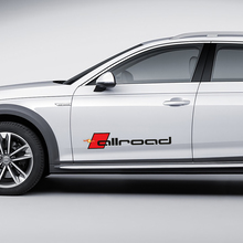 Pair Audi Allroad Decal Side Doors Stickers Decals
 3