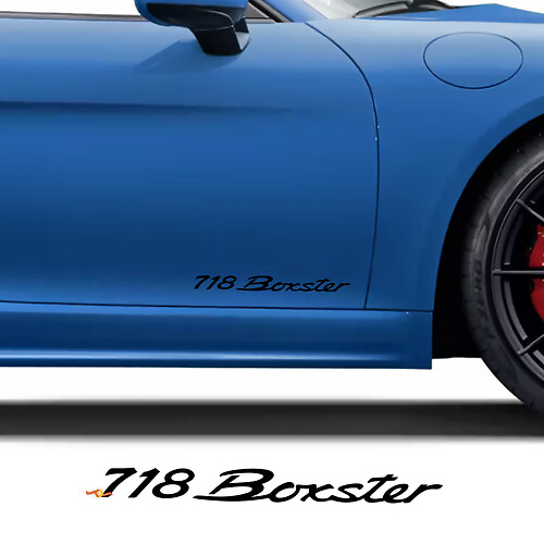 Side Doors Decal Sticker for Porsche 718 Boxster