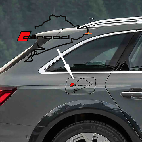 Nürburgring Audi Allroad Decal Stickers Decals