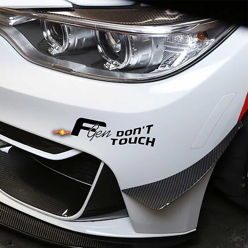 Fgen Don't Touch Bumper sticker decals graphic