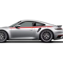 Side TURBO stripes Kit graphic Decal Sticker for Porsche 911 Turbo S 992.2
 3