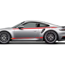 911 Turbo 50 Years 2025 graphic Heritage Design stripes Kit Decal Sticker for Porsche 911 Turbo S 992.2 3