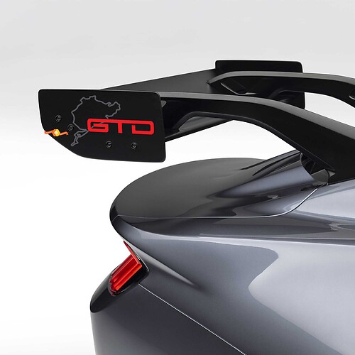 Nürburgring GTD Spoiler Decal Sticker for Ford Mustang GTD Spoiler