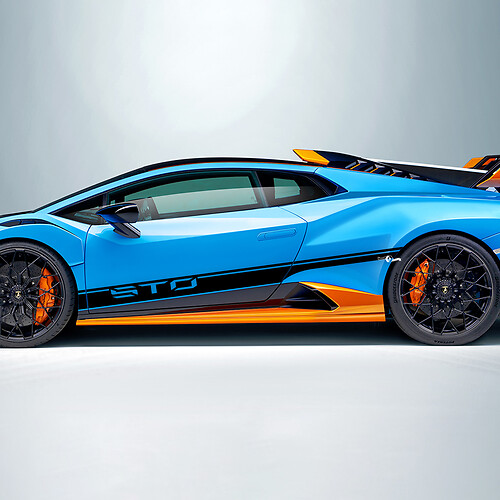 STO Stripes Side Vinyl Decal Sticker Graphics for Lamborghini STO