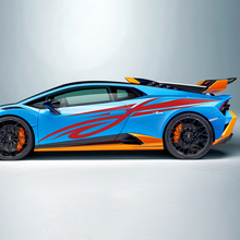 Racing Tribal Stripes Side Vinyl Decal Sticker Graphics for Lamborghini STO 3