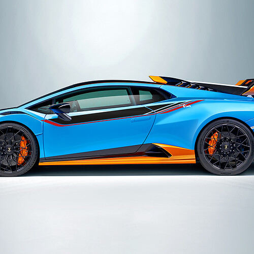 Racing UP Stripes Side Vinyl Decal Sticker Graphics for Lamborghini STO