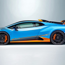 Racing incline Stripes Side Vinyl Decal Sticker Graphics for Lamborghini STO 2 2