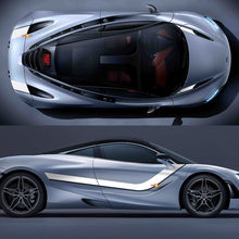 McLaren 720S Full body Hood Side Stripes Graphics Vinyl Decal Sticker 2