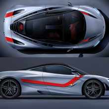 McLaren 720S Full body Hood Side Stripes Graphics Vinyl Decal Sticker 3