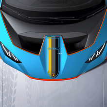 Hood Racing Stripes Tri color Vinyl Decal Sticker Graphics for Lamborghini STO 2 3
