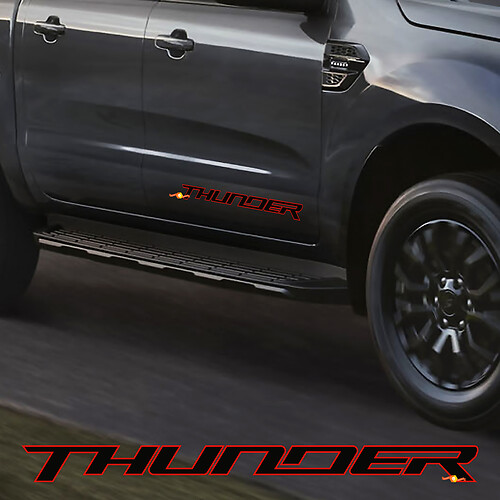 Side Doors Decals Stickers For Ford Ranger THUNDER