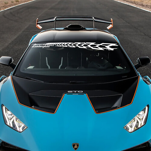 Windshield Tire tracks Lambo Vinyl Decal Sticker Graphics for Lamborghini STO