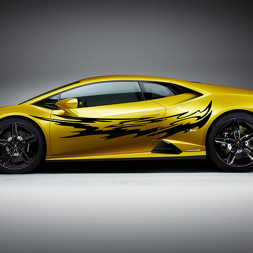 Side Graphics Tribal Racing Vinyl Decal Sticker Graphics for Lamborghini Huracan Evo