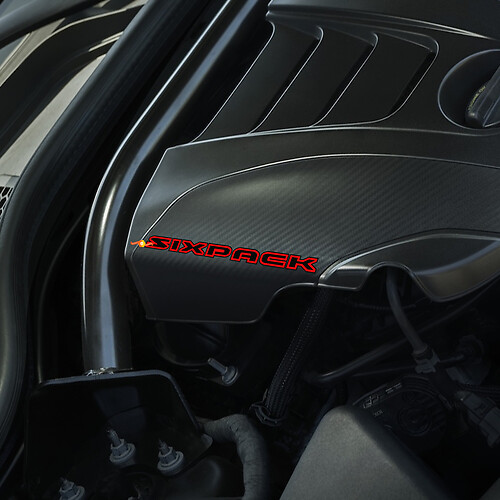 Sixpack Hood Engine decals stickers for Dodge Charger