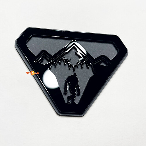 Mountains Sasquatch Bigfoot Yeti Fender Badges Tailgate Emblem 3D Badge 2
