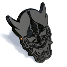 Mask Hannya Japanese Noh Fender Badges Tailgate Emblem 3D Badge 2