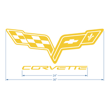 Corvette C6 Hood Logo Vinyl Decal Sticker 2