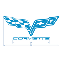 Corvette C6 Hood Logo Vinyl Decal Sticker 3