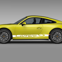 Side Rocker Panel Racing Stripes Decal Sticker for Porsche Carrera 4S 3