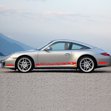 Side Rocker Panel Racing Stripes Decal Sticker for Porsche Carrera 4S style 4 3