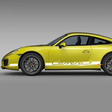 Side Rocker Panel Racing Stripes Decal Sticker for Porsche Carrera S 3
