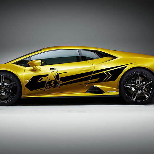 Side Stripes Graphics Racing Vinyl Decal Sticker Graphics for Lamborghini Huracan Evo