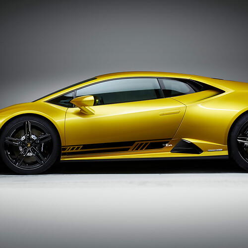 Side Rocker Panel Stripes Graphics Racing Vinyl Decal Sticker Graphics for Lamborghini Huracan Evo