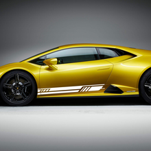 Side Rocker Panel Stripes Graphics Racing Vinyl Decal Sticker Graphics for Lamborghini Huracan Evo 2