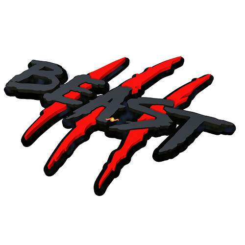 Beast Scratches Claws Fender Emblem 3D Badge
