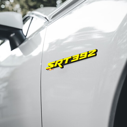 2x SRT 392 Fender Badge Emblem 3D Badge HEMI