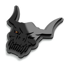 Skull Monster Tailgate Fender Emblem 3D Badge 2