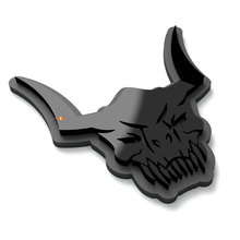 Skull Monster Tailgate Fender Emblem 3D Badge 5