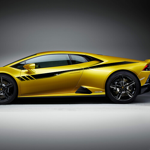 Side Stripes Graphics Racing Vinyl Decal Sticker Graphics for Lamborghini Huracan Evo 5