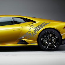 Side Rear Fender Bull Graphics Racing Vinyl Decal Sticker Graphics for Lamborghini Huracan Evo 2
