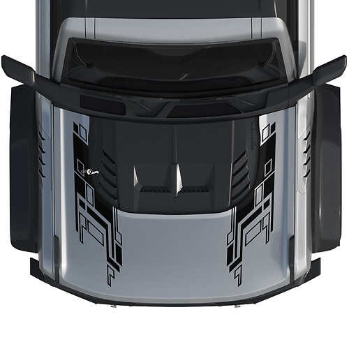 Hood Bronco Raptor Wrap Graphics Decal Sticker for Ford Bronco