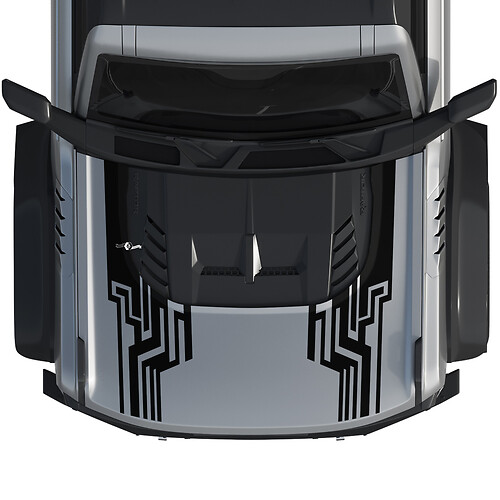 Hood Bronco Raptor Wrap Graphics Decal Sticker for Ford Bronco 2