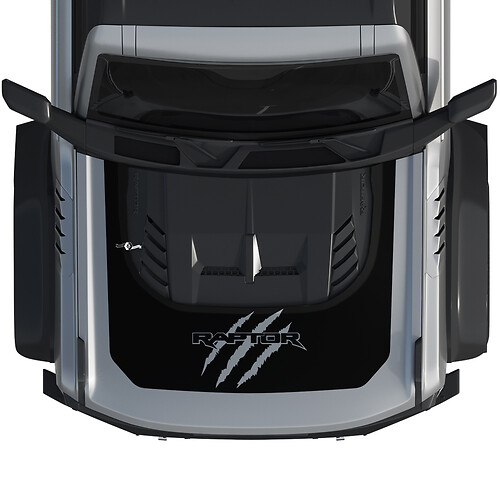 Hood Bronco Raptor Scratch Claws Wrap Graphics Decal Sticker for Ford Bronco