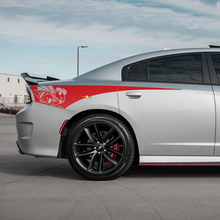 Hell Scat Pack Rear Quarter Side Stripe Vinyl Decal Sticker for Dodge Charger 3