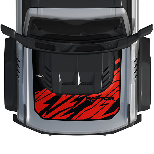 Hood Bronco Raptor Wrap Graphics Decal Sticker for Ford Bronco 2 colors 2