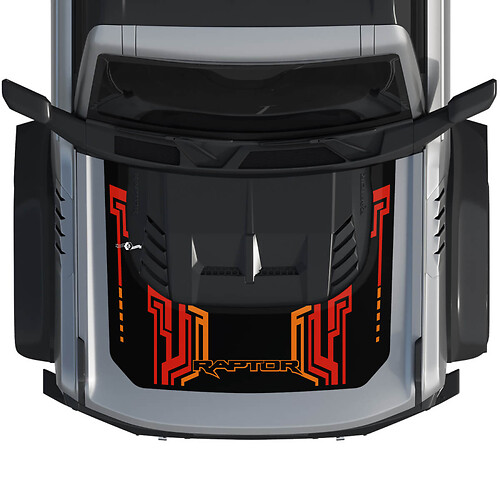 Hood Bronco Raptor Wrap Graphics Decal Sticker for Ford Bronco 3 colors