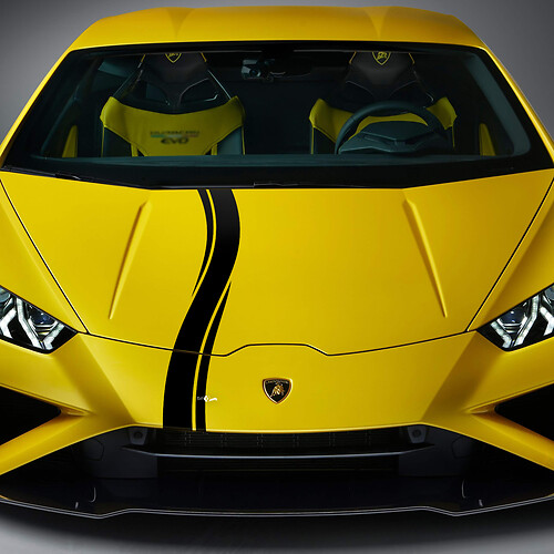 Hood Wave Stripe Racing Vinyl Decal Sticker Graphics for Lamborghini Huracan Evo