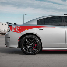 Spider Scat Pack Rear Quarter Side Stripe Vinyl Decal Sticker for Dodge Charger
 3