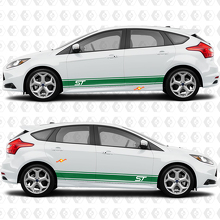 Side Doors 2 colors Stripe Rocker panel Vinyl Decal Sticker Graphic for Ford Focus ST
 2