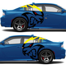 Blood Hellcat decals Side Vinyl Stickers 2 colors for Dodge Challenger or Charger
 2